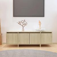 Tv-meubel 120x30x40,5 cm bewerkt hout sonoma eikenkleurig - thumbnail