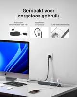 Belkin Spanningsbeveiliger met 4 stopcontacten en een voedingskabel van 2 m stekkerdoos - thumbnail
