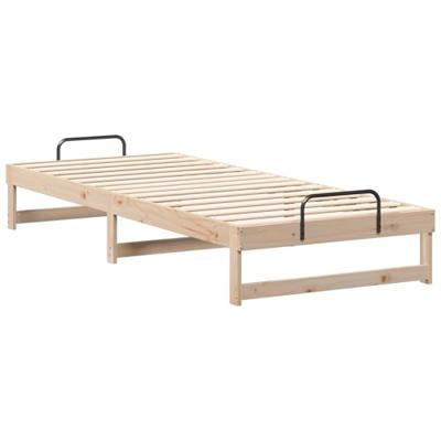 Bedframe met Draaghandvatten Bruin 80 x 220 cm Bedframe met Draaghandvatten Bruin 80 x 220 cm
