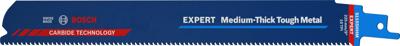 Bosch Accessories 2608900376 Expert Medium-Thick Tough Metal S 1155 HHM reciprozaagblad, 10 stuks Zaagbladlengte 225 mm 10 stuk(s) Bosch Accessories 2608900376 Expert Medium-Thick Tough Metal S 1155 HHM reciprozaagblad, 10 stuks Zaagbladlengte 225 mm 10 stuk(s)