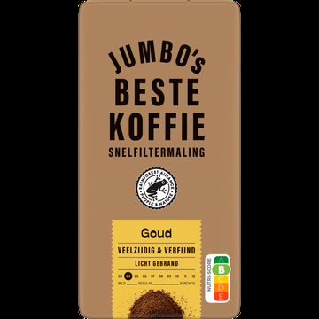 Jumbo&apos;s Beste Koffie Snelfiltermaling Goud 500 g
