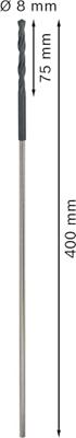 Bosch Accessoires Bekistings- en installatieboren 8 x 400 mm, d 6 mm 1st - 2608596335 Bosch Accessoires Bekistings- en installatieboren 8 x 400 mm, d 6 mm 1st - 2608596335
