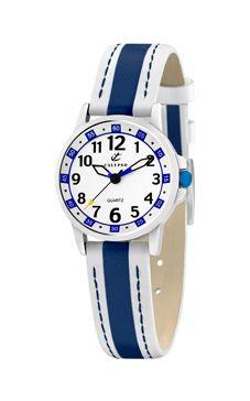 Horlogeband Calypso k5212-1 Leder Blauw 14mm