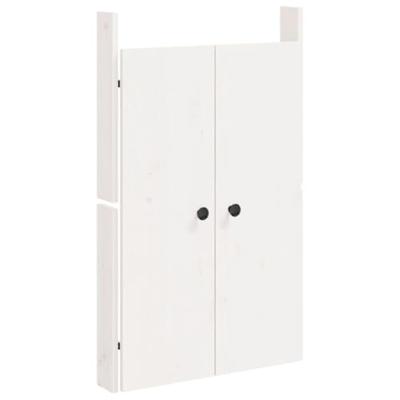 VidaXL Kastdeurtjes voor buitenkeuken 2 st 50x9x82 cm grenenhout wit - thumbnail