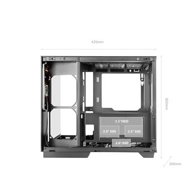 Mars Gaming MCMIRAGE computerbehuizing Midi Tower Zwart