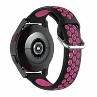 By Qubix - Siliconen sportbandje met gesp - Zwart + roze - Compatible met Xiaomi Redmi Watch 5 Active/Redmi Watch 5 Lite - Compatible Xiaomi bandje - thumbnail