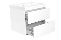 Wiesbaden Vision kunstmarmer wastafel 60x46 wit - thumbnail