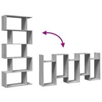 Kamerscherm / boekenkast 5-laags 70x24x161 cm hout grijs sonoma - thumbnail