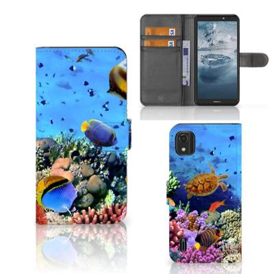 Nokia C2 2nd Edition | Telefoonhoesje | Met pasjeshouder | Vissen