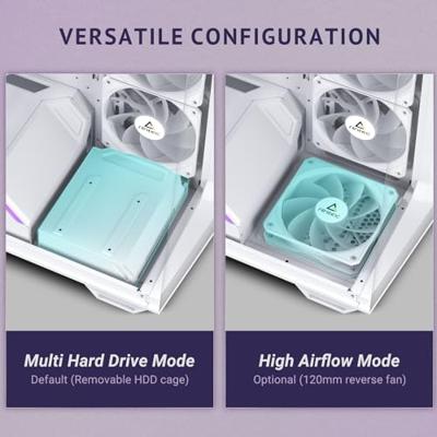 Antec C3 ARGB Midi-tower PC-behuizing Wit Zijvenster