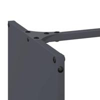 Brandhoutrek 40x30x80 cm koudgewalst staal antraciet - thumbnail