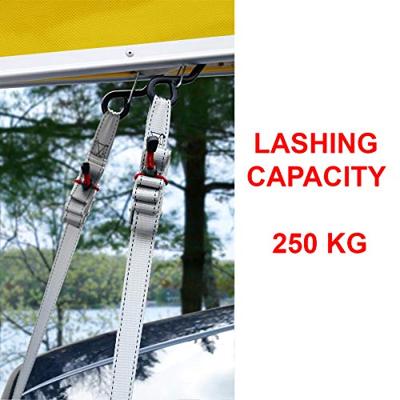 Masterlock Set of 4 spring clamp tie downs with zamac buckle and S hooks 1,80m - - 3062EURDAT - thumbnail
