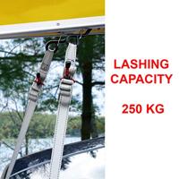 Masterlock Set of 4 spring clamp tie downs with zamac buckle and S hooks 1,80m - - 3062EURDAT - thumbnail