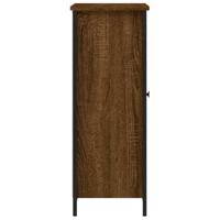 Dressoir 70x30x80 cm bewerkt hout bruin eikenkleur - thumbnail