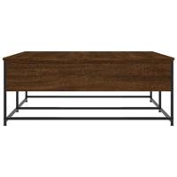 Salontafel 100x99x40 cm bewerkt hout bruineikenkleurig - thumbnail