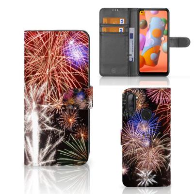 Samsung Galaxy M11 | A11 | Wallet Case | met Pasjes | Vuurwerk