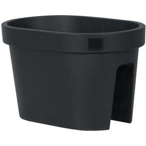 Balkonbak ovaal set 40 cm E&K - antraciet Balkonbak ovaal set 40 cm E&K - antraciet