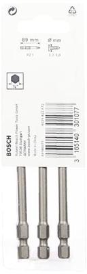 Bosch Accessories Bosch Power Tools 2607001581 Kruis-bit PZ 1 Metaal E 6.3 3 stuk(s) - thumbnail