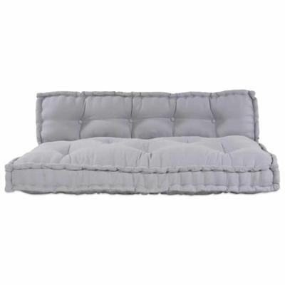 Pallet Sofa Kussen 2 pcs Grijs Stof
