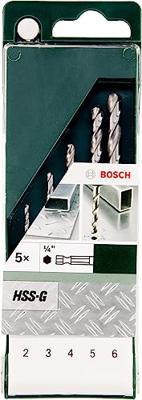 Bosch Accessoires 5-delige metaalborenset hss-g met zeskantschacht - 2609255127 Bosch Accessoires 5-delige metaalborenset hss-g met zeskantschacht - 2609255127
