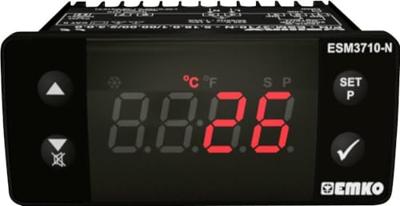 Emko ESM-3710-N.5.14.0.1/00.00/2.0.0.0 Tweestandenregelaar Temperatuurregelaar Pt1000 -50 tot 400 °C Relais 16 A (l x b x h) 65 x 76 x 35 mm