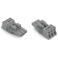 WAGO 890-243/062-000 Netstekker 890 Bus Totaal aantal polen: 3 16 A Grijs 50 stuk(s) - thumbnail