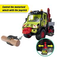 Dickie Unimog U530 werkvoertuig met kraan - thumbnail