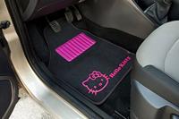 Vloermattenset voor auto Hello Kitty Zwart Roze (4 pcs) - thumbnail
