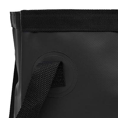 VidaXL Emmers 2 st inklapbaar 20 l pvc zwart - thumbnail