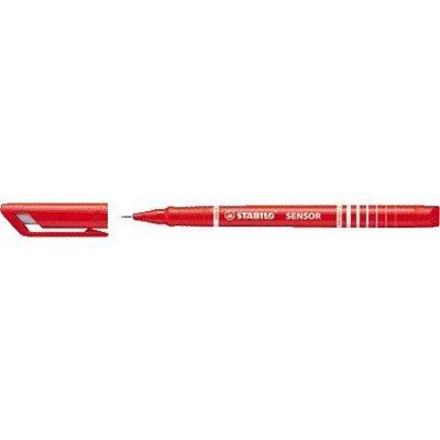 Fineliner STABILO Sensor 189/40 fijn rood | 10 stuks