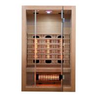 Badstuber Malmö infrarood sauna 120x105cm 2 persoons - thumbnail