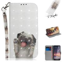 3D gekleurde tekening hond patroon horizontale Flip lederen case voor Nokia 3 2 met houder & card slots & portemonnee - thumbnail