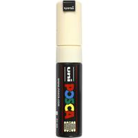 Paintmarker Uni POSCA PC8K breed schuin ivoor - thumbnail