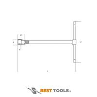 Beta T-soksleutels 950 13 - 009500013 - thumbnail