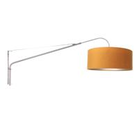 Steinhauer Wandlamp elegant classy 8132 staal velours kap goud - thumbnail