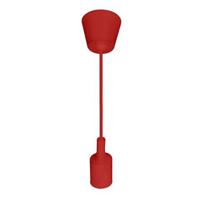 LED Hanglamp - Hangverlichting - Turno - Rond - Mat Rood Kunststof - E27 - thumbnail
