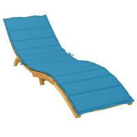 VidaXL Ligbedkussen 200x60x3 cm oxford stof blauw - thumbnail