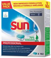 Vaatwastabletten Sun Pro Formula All-in-one 102 stuks - thumbnail