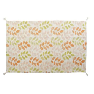 Tapijt DKD Home Decor Beige Multicolour Blad van een plant (160 x 230 x 1 cm)