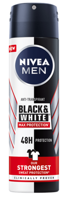 Nivea Men deodorant spray black & white max protection 150 Milliliter