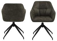 Bendt Eetkamerstoel Brenda, Draaibaar, kleur Olijfgroen - thumbnail