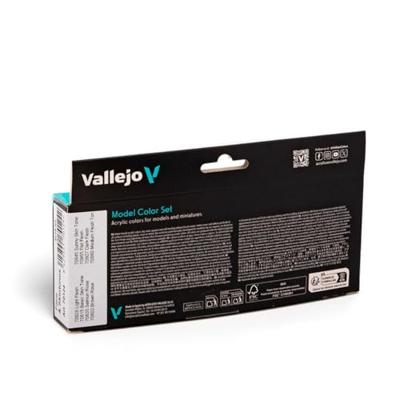 Vallejo 70124 Modelspoor mengkleur Huidkleuren 8 stuk(s)