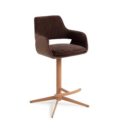 Jesper Home Barkruk 'Oketo' Draaibaar, kleur Chestnut Chase (zithoogte 65cm)