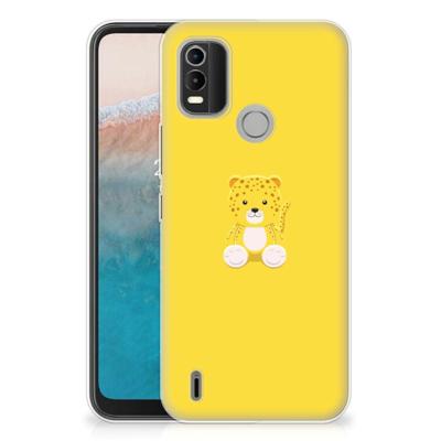 Nokia C21 Plus Telefoonhoesje met Naam Baby Leopard Nokia C21 Plus Telefoonhoesje met Naam Baby Leopard