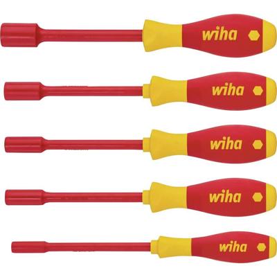Wiha Wiha SoftFinish electric 322 - Schraubendrehersatz Schroevendraaierset VDE 5-delig Dop (zeskant)