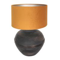 Steinhauer Chique schemerlamp Lyons B met gouden velours kap 3470ZW - thumbnail