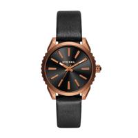 Horlogeband Diesel DZ5559 Leder Zwart 18mm - thumbnail