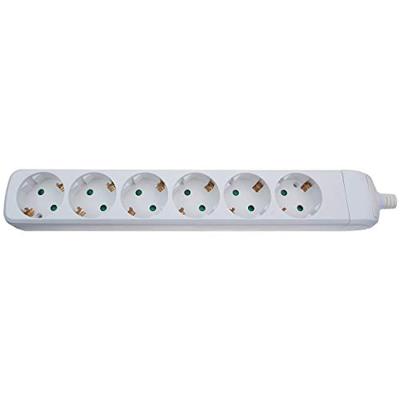 VB 41134 tafelcontactdoos 6-voudig + ra zonder snoer wit