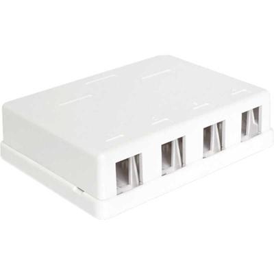 DeLOCK Keystone Surface Mounted Box 4 Port behuizing DeLOCK Keystone Surface Mounted Box 4 Port behuizing