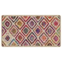 Vloerkleed wasbaar anti-slip 80x150 cm meerkleurig - thumbnail